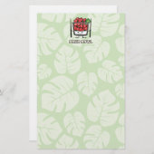 Stoßen Sie Salatessstäbchen aku roher Fische Briefpapier (Vorne/Hinten)