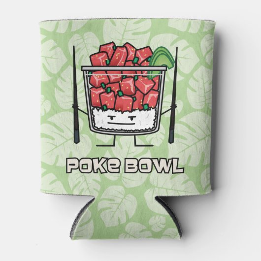 Stoßen Sie Salatessstäbchen aku roher Fische Dosenkühler (Vorderseite)