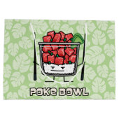 Stoßen Sie Salatessstäbchen aku roher Fische Große Geschenktüte (Rückseite)