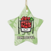 Stoßen Sie Salatessstäbchen aku roher Fische Keramik Ornament (Rechts)