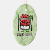 Stoßen Sie Salatessstäbchen aku roher Fische Keramikornament (Rechts)