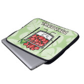 Stoßen Sie Salatessstäbchen aku roher Fische Laptopschutzhülle (Vorne Knopf)