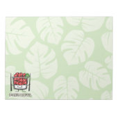 Stoßen Sie Salatessstäbchen aku roher Fische Notizblock (Vorderseite)