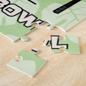 Stoßen Sie Salatessstäbchen aku roher Fische Puzzle (Seite)