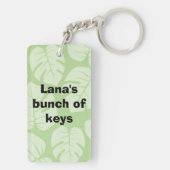 Stoßen Sie Salatessstäbchen aku roher Fische Schlüsselanhänger (Rückseite)