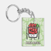 Stoßen Sie Salatessstäbchen aku roher Fische Schlüsselanhänger (Vorderseite links)