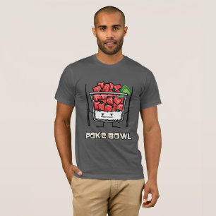 Stoßen Sie Salatessstäbchen aku roher Fische T-Shirt