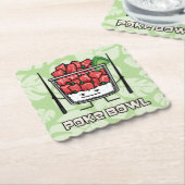 Stoßen Sie Salatessstäbchen aku roher Fische Untersetzer (angewinkelt)