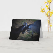 Stoßende Kopf-Karte Karte (Gelbe Blume)