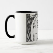 Stoßende Ziegen-Reise-Tasse Tasse (Links)