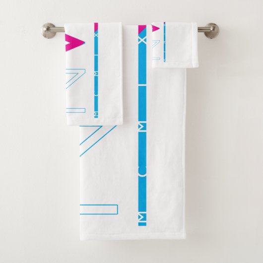 Stoßfänger [CMYK] Badhandtuch Set (Insitu)