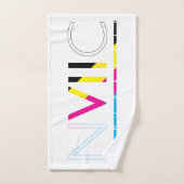 Stoßfänger [CMYK] Badhandtuch Set (Handtuch)