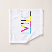 Stoßfänger [CMYK] Badhandtuch Set (Waschlappen)