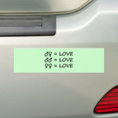 Stoßfänger der Liebe Autoaufkleber (Auf Auto)