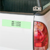 Stoßfänger der Liebe Autoaufkleber (Auf Lkw)