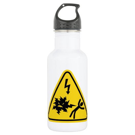 Stoßgefahr Edelstahlflasche (Vorderseite)