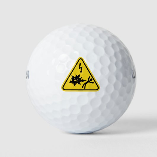 Stoßgefahr Golfball (Vorderseite)