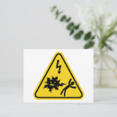 Stoßgefahr Postkarte (Stehend Vorderseite)