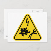 Stoßgefahr Postkarte (Vorne/Hinten)