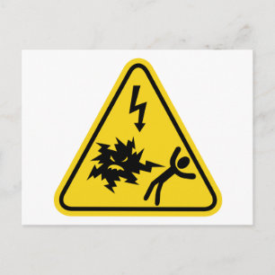 Stoßgefahr Postkarte