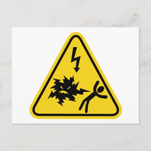 Stoßgefahr Postkarte (Vorderseite)