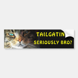 Stoßkatze: Tailgating? Ernsthaft Bro? Meme Autoaufkleber