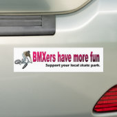 StoßSticker_ BMXers haben mehr Spaß Autoaufkleber (Auf Auto)
