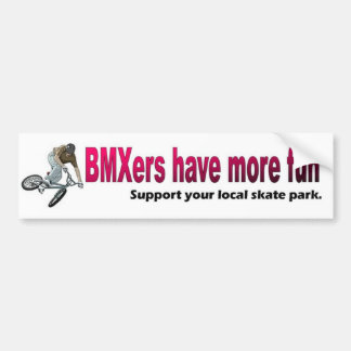 StoßSticker_ BMXers haben mehr Spaß Autoaufkleber