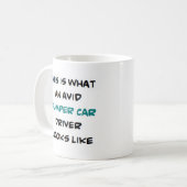 Stoßwagenfahrer, begeistert kaffeetasse (Vorderseite Links)
