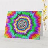 Stoßwelle-große Gruß-Karte Karte (Gelbe Blume)