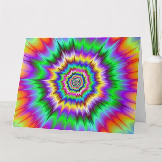 Stoßwelle-große Gruß-Karte Karte (Vorderseite)