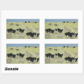 Stoßzeit Rechteckiger Aufkleber (Blatt)