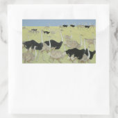 Stoßzeit Rechteckiger Aufkleber (Tasche)