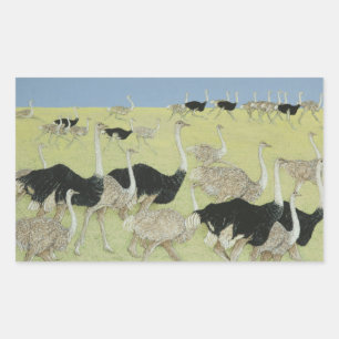 Stoßzeit Rechteckiger Aufkleber