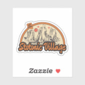 Stotonic Village, Arizona Sticker (Blatt)