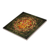 Stotram auf Devi Lakshmi - Shri Yantra- Fliese (Seite)