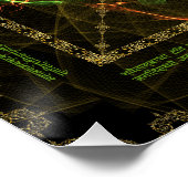 Stotram auf Devi Lakshmi - Shri Yantra- Mahalakshm Poster (Ecke)