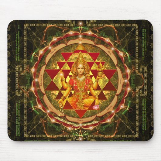 Stotram auf Devi Lakshmi - Shri Yantra- Mousepad (Vorne)