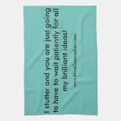 Stotterndes Geschirrtuch (Vertikal)