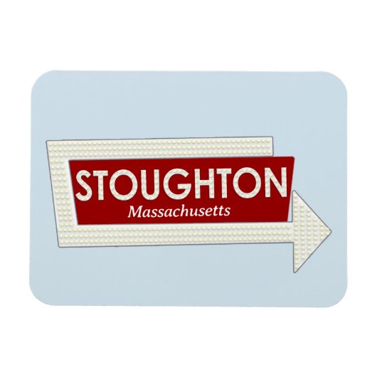 Stoughton Massachusetts Erinnerungen Magnet (Horizontal)
