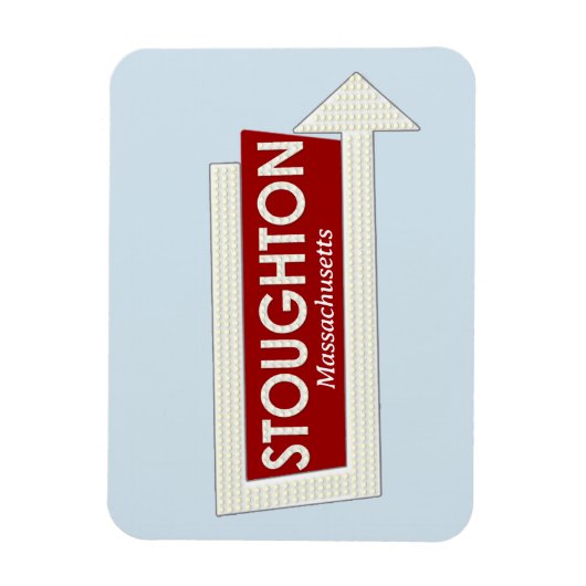 Stoughton Massachusetts Erinnerungen Magnet (Vertikal)