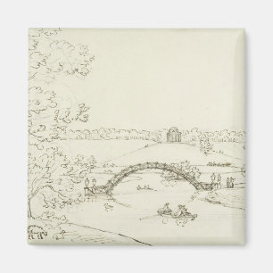 Stourhead, c.1780s (Feder auf Papier) Magnet