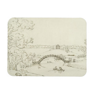 Stourhead, c.1780s (Feder auf Papier) Magnet
