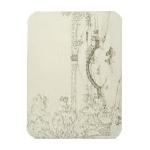 Stourhead, c.1780s (Stift und Tinte auf Papier) Magnet (Vertikal)