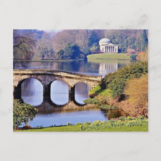 Stourhead Garden, Wiltshire Blume Postkarte (Vorderseite)