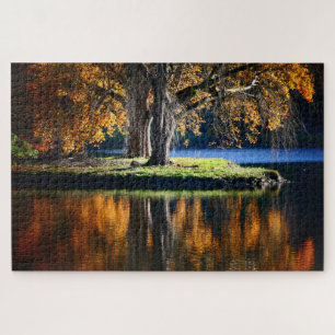 Stourhead spiegelte sich wider. puzzle