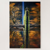 Stourhead spiegelte sich wider. puzzle (Vertikal)