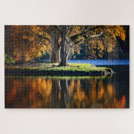 Stourhead spiegelte sich wider. puzzle
