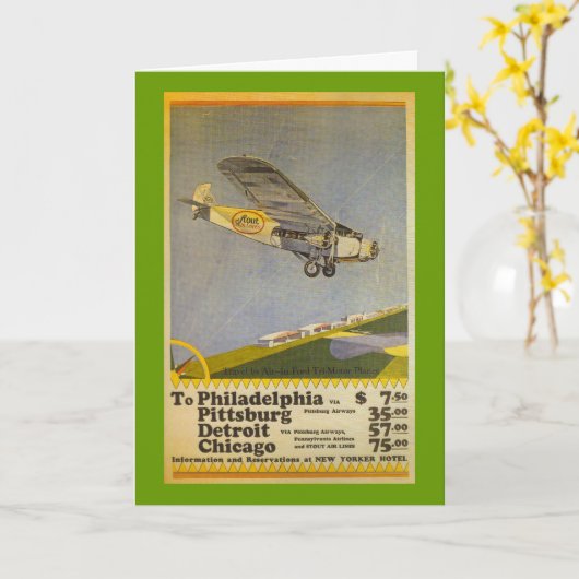 Stout Airlines Karte (Gelbe Blume)