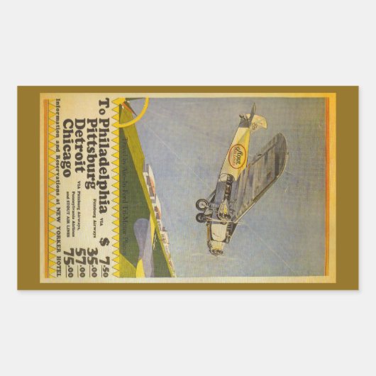 Stout Airlines Rechteckiger Aufkleber (Vorderseite)